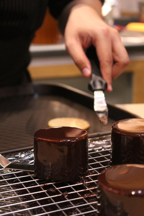 delicious chocolate dessert cooking