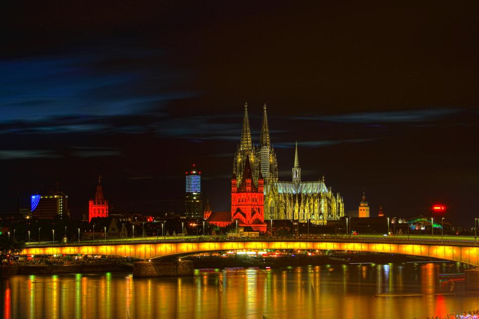 Cologne Dom Night Photograph