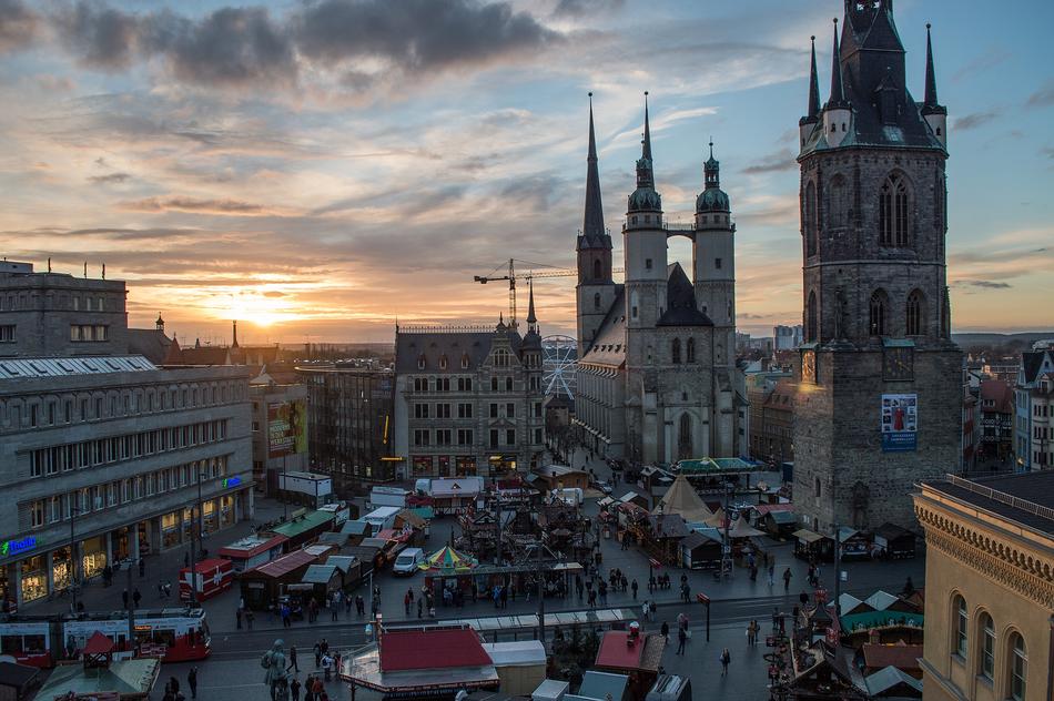 Halle Germany Marketplace