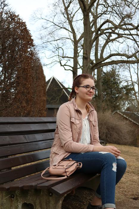 Girl on Bank in Park