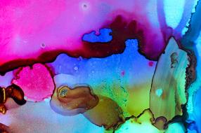 colorful watercolour ink background