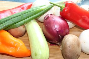 Beautiful healthy ripe vegetables