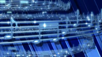 music notes blue banner