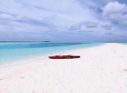Kayak On Beach on Maldives