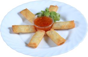 fried chopsticks with sauce