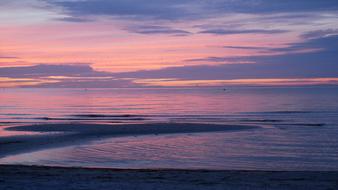 Sand Beach Sunset