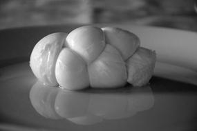 prepared mozzarella cheese on the table