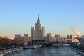 Moscow Sunset River