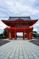 red china arch building