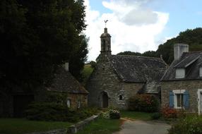 old village among the trees