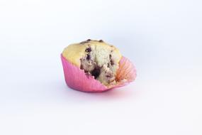cupcake in a pink wrapper