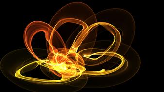 flame art desktop bright abstract