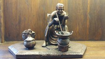 iron statue of a man