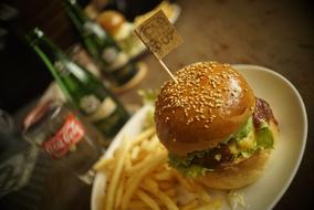 Cheesy delicious hot burger