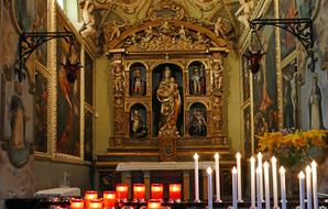 church candles beautiful view