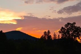 Sunset Giant Mountains
