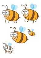 bee insect comic drawing nature