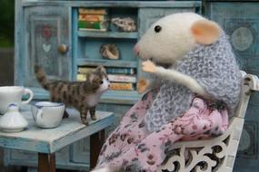 Mouse Felt Animal Dolls Houses