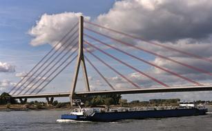 Lower Rhine Bridge Wesel Sky