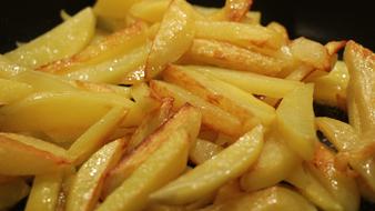 buttered fried potatoes