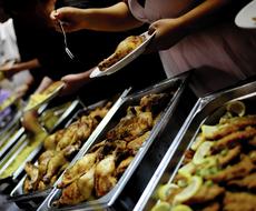 food distribution in the cafeteria