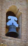 the bell is gray and black ringing