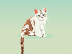 cat kitten portrait animal cartoon