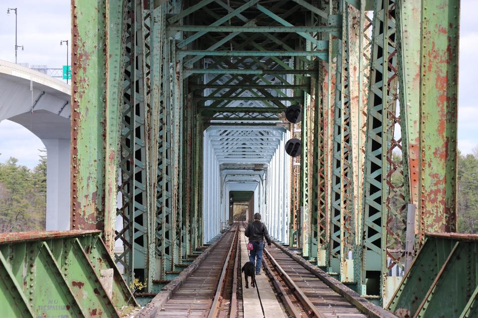 Collapsed Bridge Bath Maine