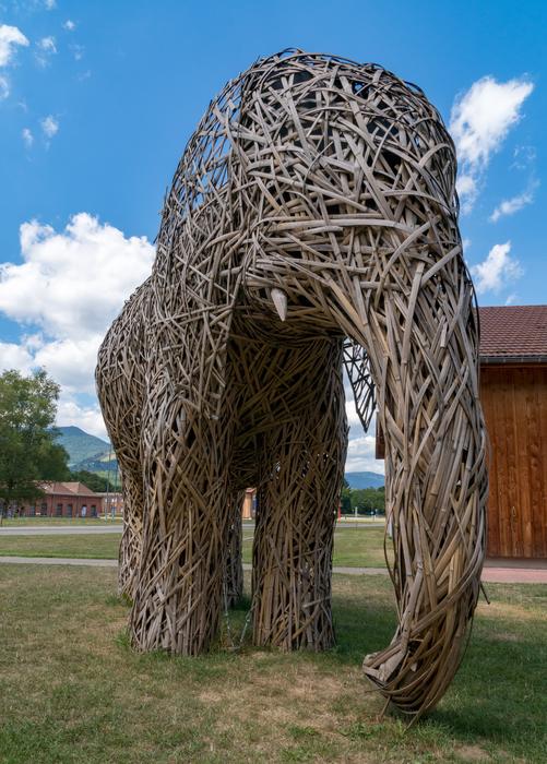 elephant plant sculpture