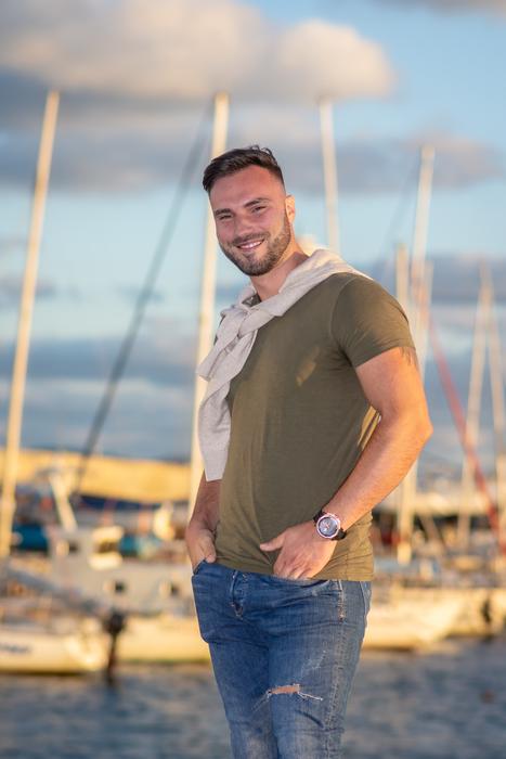 Fashion Model Man in port