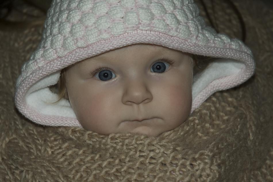 Baby Girl Cozy portrait