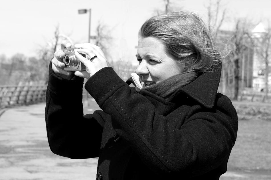 a girl with a phone in her hands