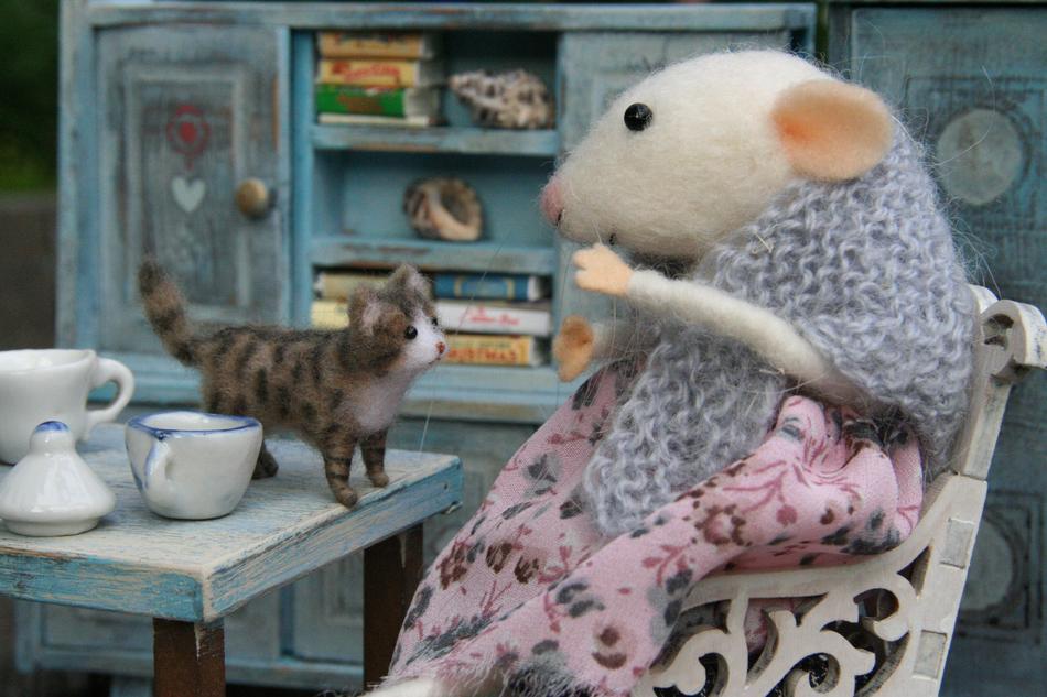 Mouse Felt Animal Dolls Houses