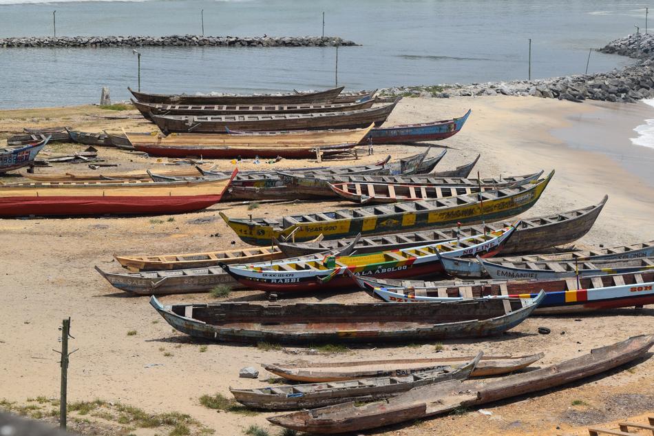 Fishing Boats Ghana Coast