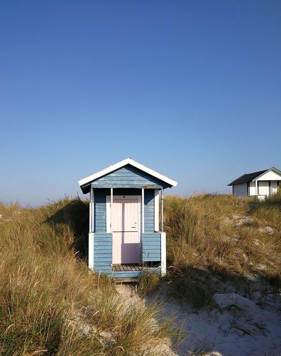 Badehytter Beach view