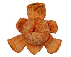 sweet delicious tangerine peeled