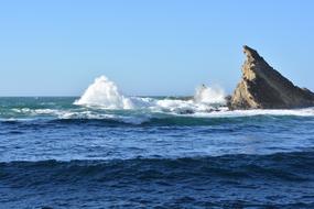 Rocks Water Ocean