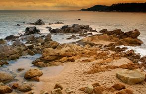 Beach Rocks Sea