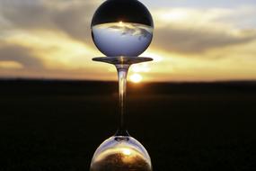 Crystal Ball at Sunset