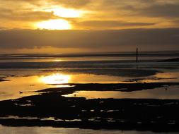 Sunset Norderney Sea