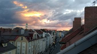 Munich Roofs Panoramic View