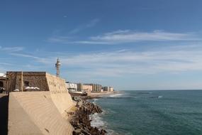 Cadiz Ocean Fortress Quay wall
