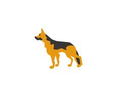 german shepherd dog vector dog