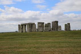 boulders on a green meadow