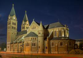 church evening light beautiful