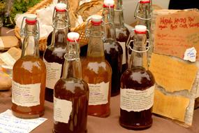 alcoholic bottles on the table