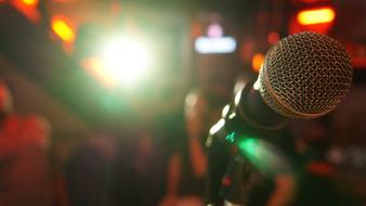 Microphone Stage Light green