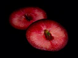 sweet plum halves
