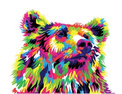 bear bear design animal head