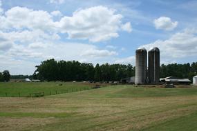 Farm Silo Sky